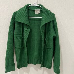 Vintage Green Women's Cardigan